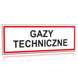 ZNAK 10 X 30 PŁYTA GAZY TECHNICZNE 869 B-03