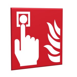 ZNAK 20 X 20 PŁYTA ALARM POŻAROWY F05 E