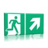 ZNAK 15 X 30 PŁYTA WYJŚCIE EWAKUACYJNE ZE STRZAŁKĄ W PRAWO W GÓRĘ E02 D-PG