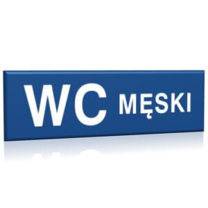 ZNAK 10 X 30 PŁYTA WC MĘSKI 823 B-38