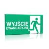 ZNAK 15 X 30 PŁYTA WYJŚCIE EWAKUACYJNE PRAWOSTRONNE E02 D-WE
