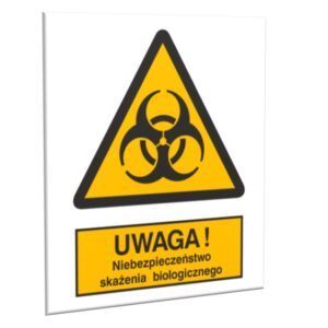 ZNAK 20 X 25 NIEBEZPIECZEŃSTWO SKAŻENIA BIOLOGICZNEGO 316 J