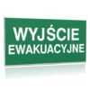 ZNAK 20 X 40 PŁYTA WYJŚCIE EWAKUACYJNE 104 F