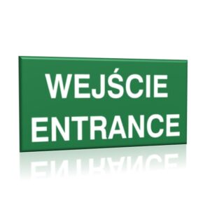 ZNAK 15 X 30 PŁYTA WEJŚCIE ENTRANCE 816 D-06