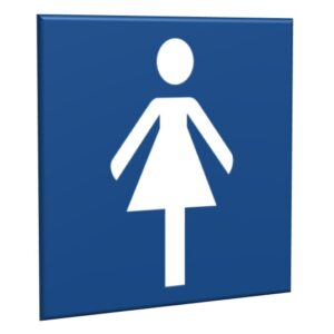 ZNAK 10 X 10 ZNAK TOALETA DAMSKA 823 A-02